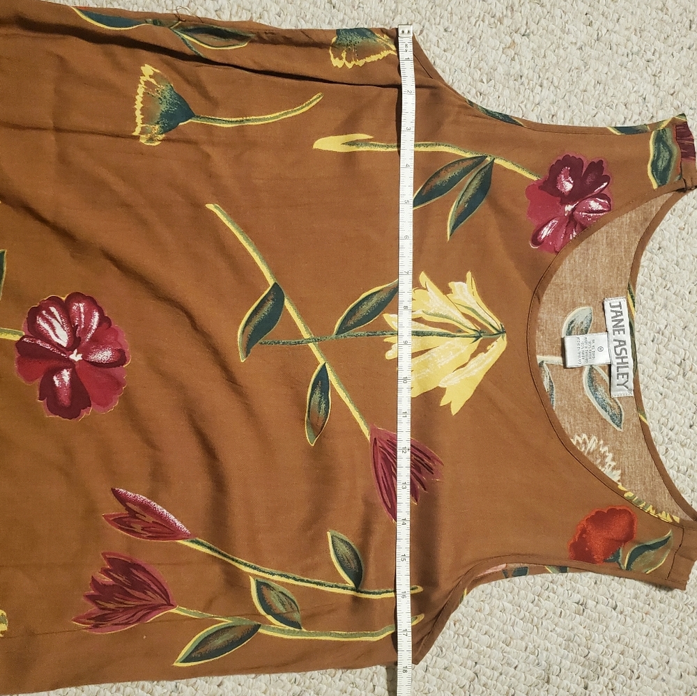 Vintage 90s Floral Pattern Midi Sun Dress - Picture 7 of 8
